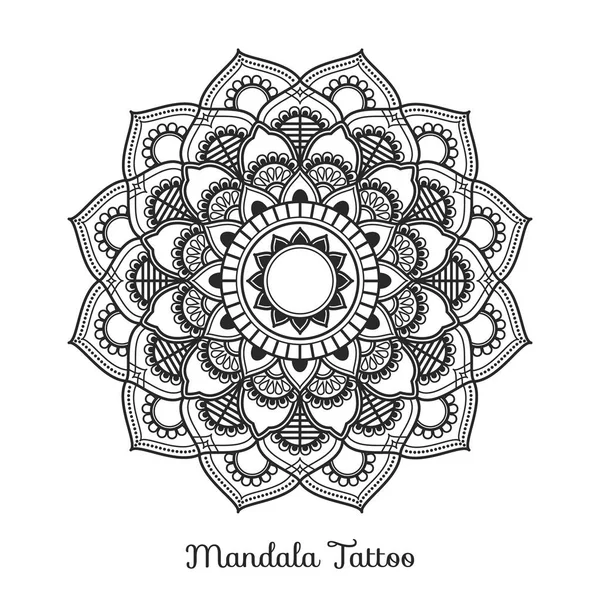 Design de ornamento decorativo mandala — Vetor de Stock