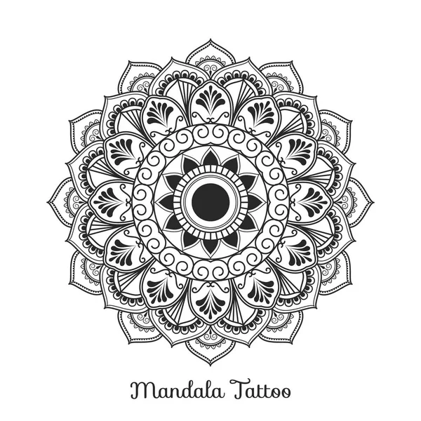 Diseño adorno decorativo mandala — Archivo Imágenes Vectoriales