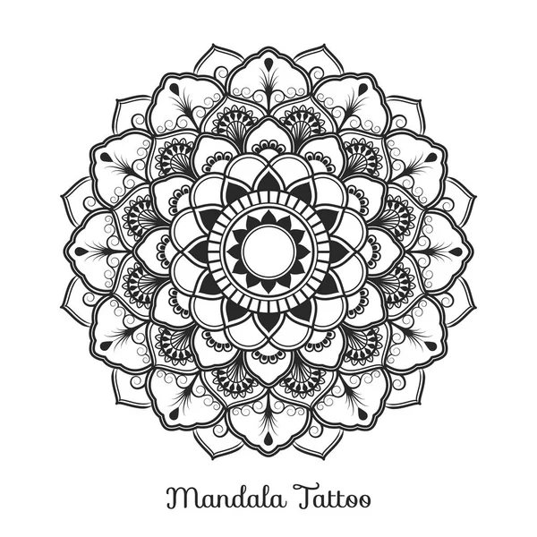 Diseño adorno decorativo mandala — Archivo Imágenes Vectoriales