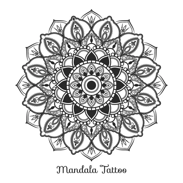 Diseño adorno decorativo mandala — Archivo Imágenes Vectoriales