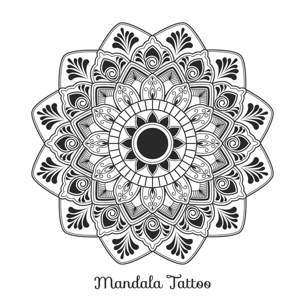 Mandala dekoratif süs tasarım — Stok Vektör