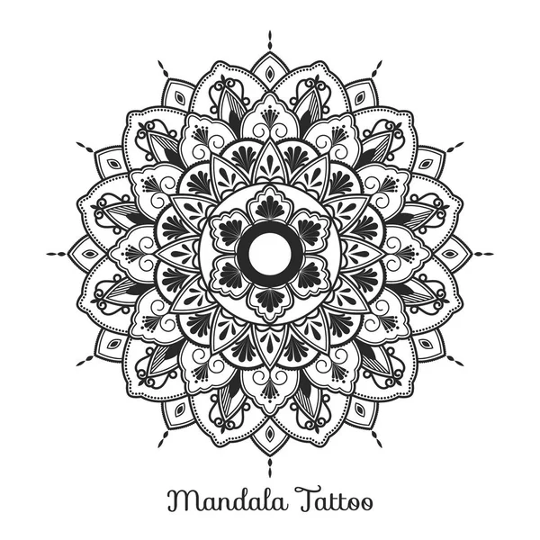 Diseño adorno decorativo mandala — Archivo Imágenes Vectoriales