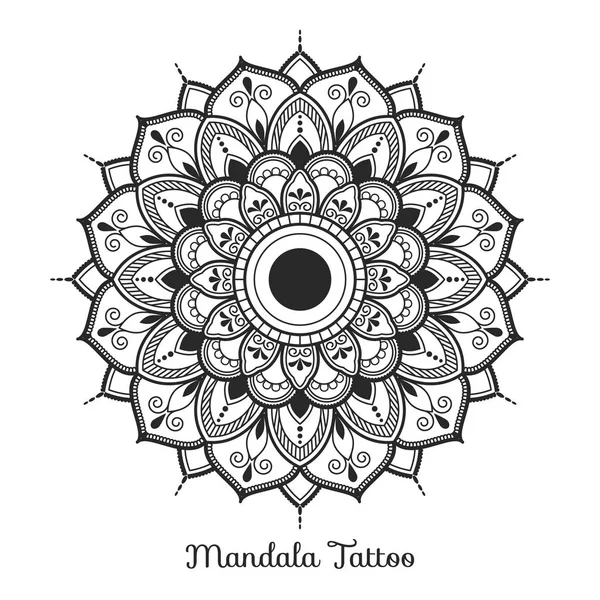 Mandala ornament ozdobny projekt — Wektor stockowy