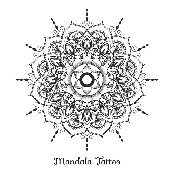 Mandala ornament ozdobny projekt — Wektor stockowy