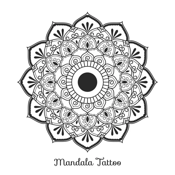 Mandala ornament ozdobny projekt — Wektor stockowy