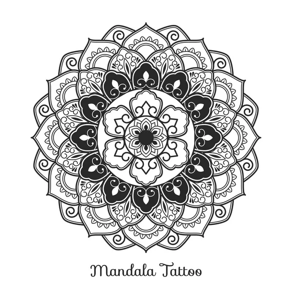 Diseño adorno decorativo mandala — Vector de stock