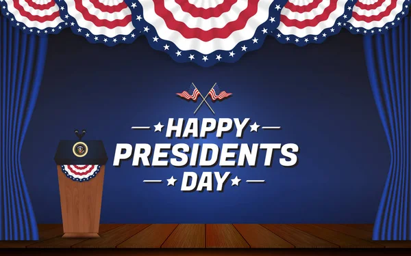 Fond heureux de jour des présidents — Image vectorielle