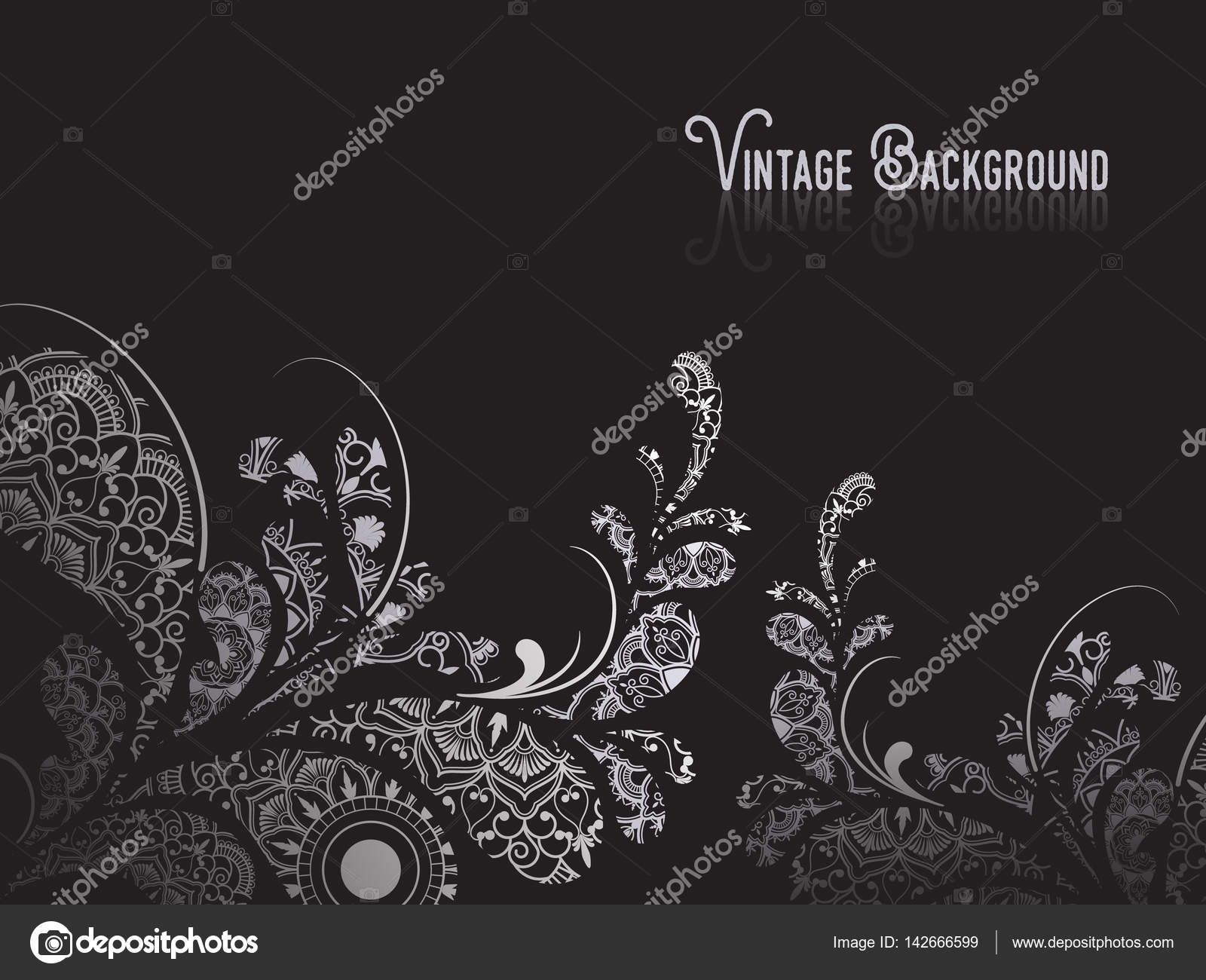 Black Vintage Background — Stock Vector © raftel #142666599