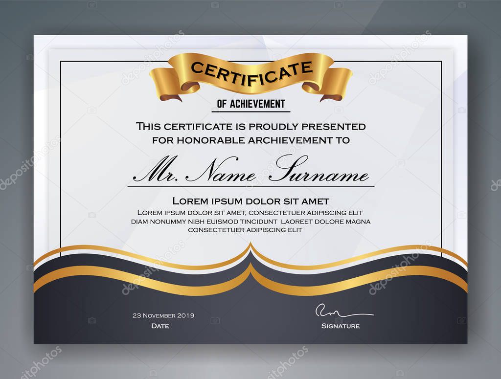 Professional Certificate Template Design