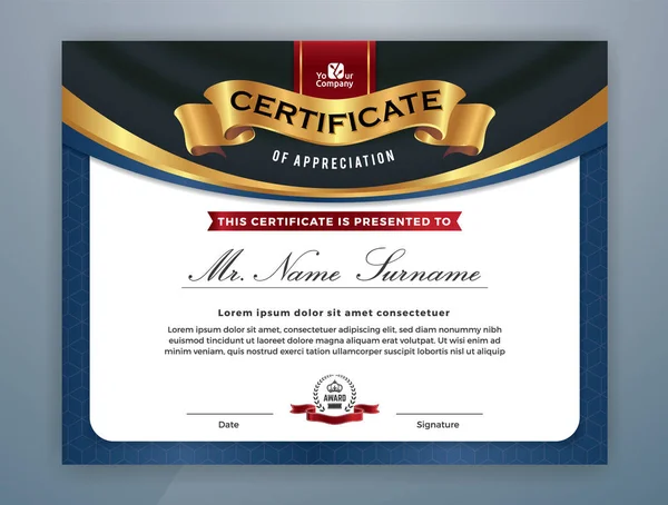 Certificado profesional moderno multipropósito — Vector de stock