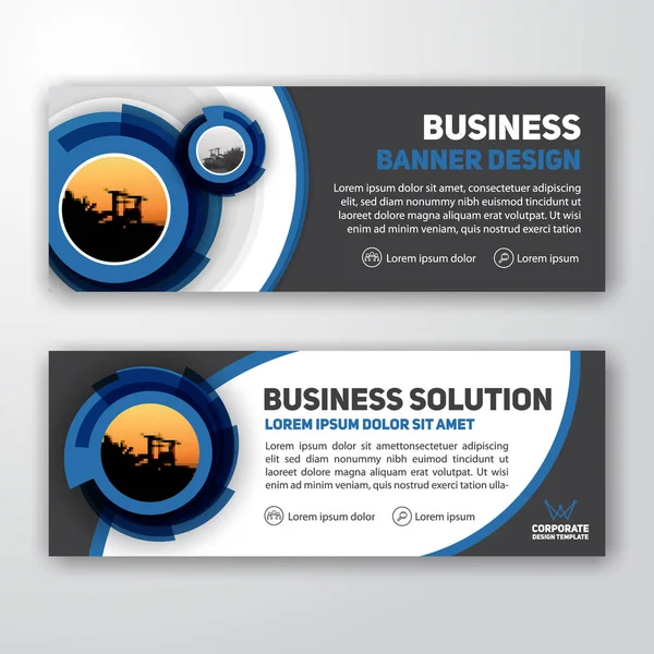 Modernes Corporate Banner Hintergrund — Stockvektor