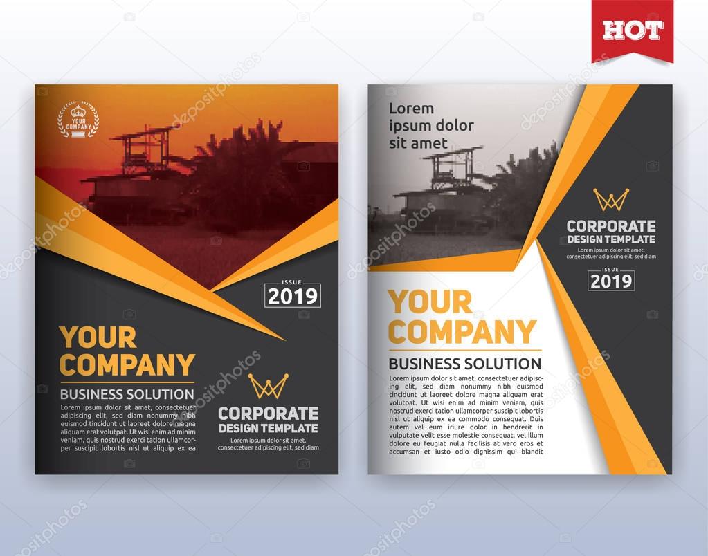 Modern corporate business flyer layout template