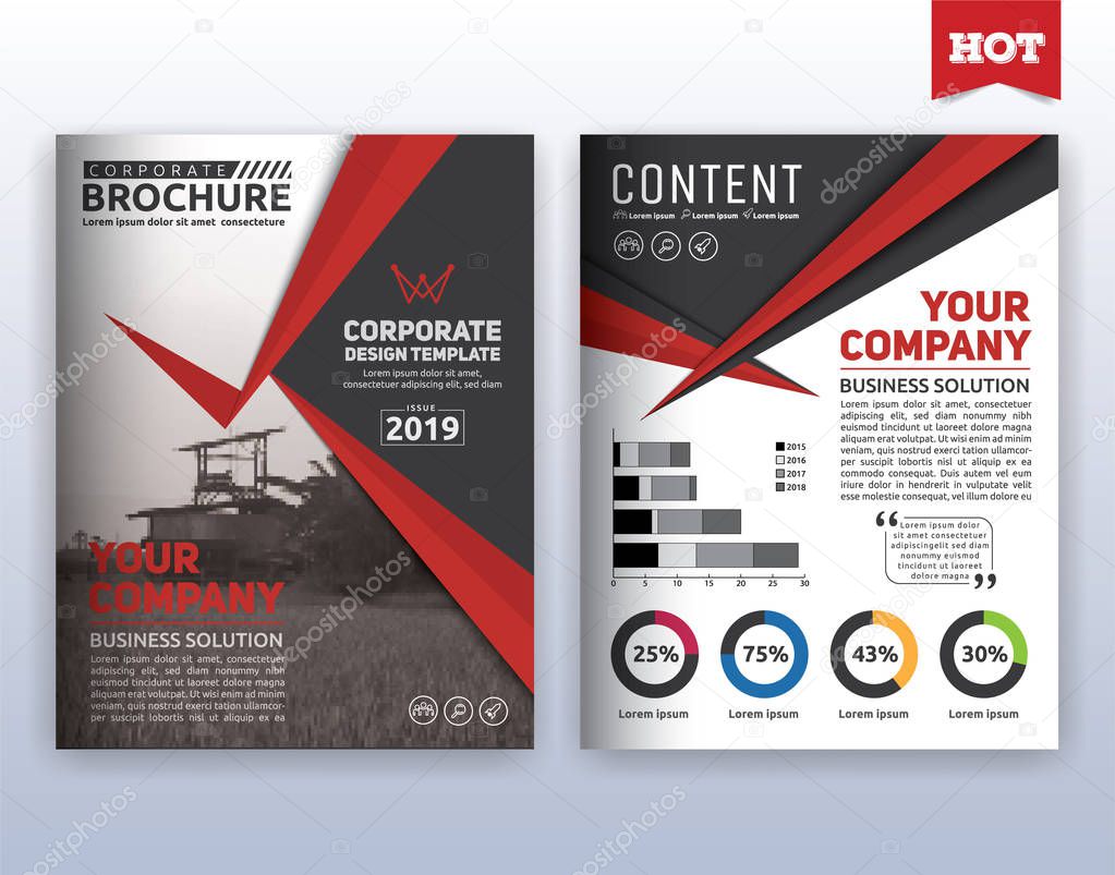 Modern corporate business flyer layout template