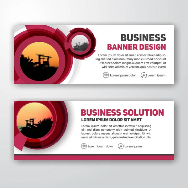 Modernes Corporate Banner Hintergrunddesign — Stockvektor