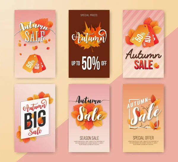 Sonbahar Satılık Dikey afiş arka plan