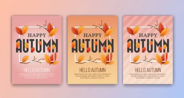 Mutlu sonbahar Mevsim Tebrikleri arka plan kartı