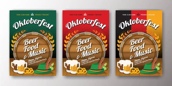 Oktoberfest bira Festivali reklam afiş ve el ilanı templat