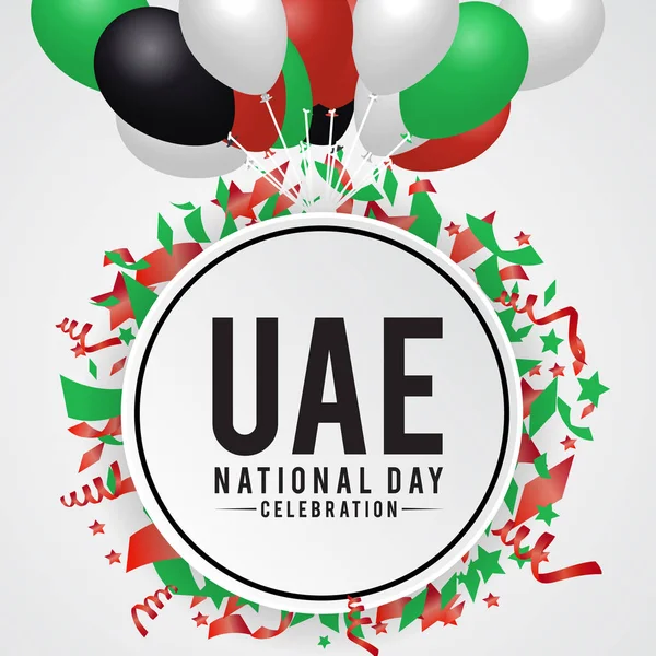 Fundo do Dia Nacional dos Emirados Árabes Unidos — Vetor de Stock