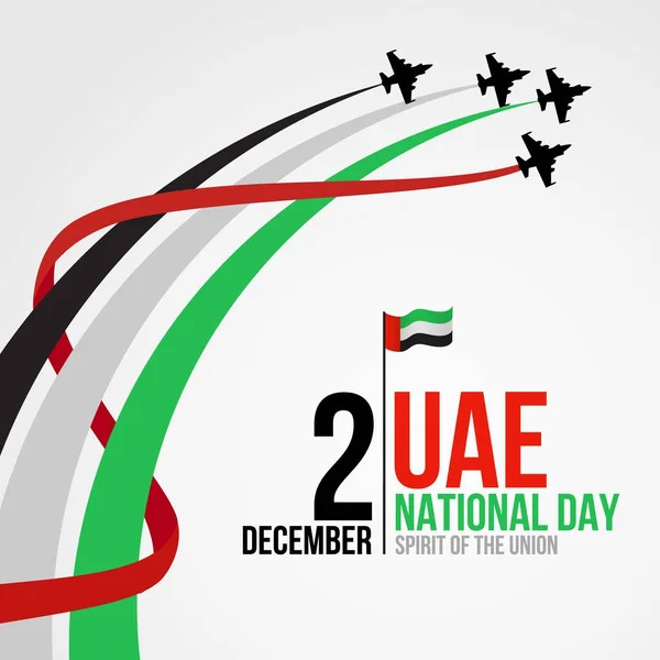 Emiratos Árabes Unidos Día Nacional Antecedentes — Archivo Imágenes Vectoriales