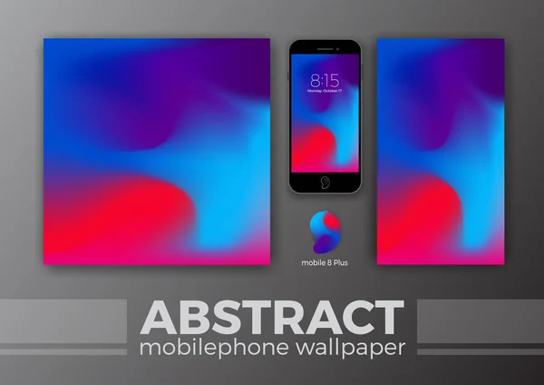 Abstrakte Hintergrundgestaltung für mobile Tapeten und anderes Design — Stockvektor