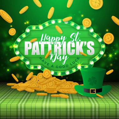 St.Patrick'ın günü tebrik kartı