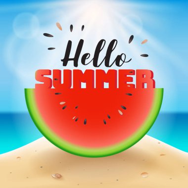Merhaba yaz yazı karpuz dilimli