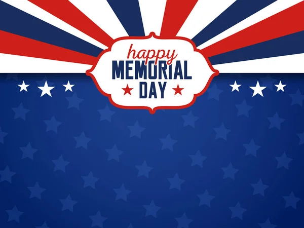 USA Memorial Day arrière-plan — Image vectorielle