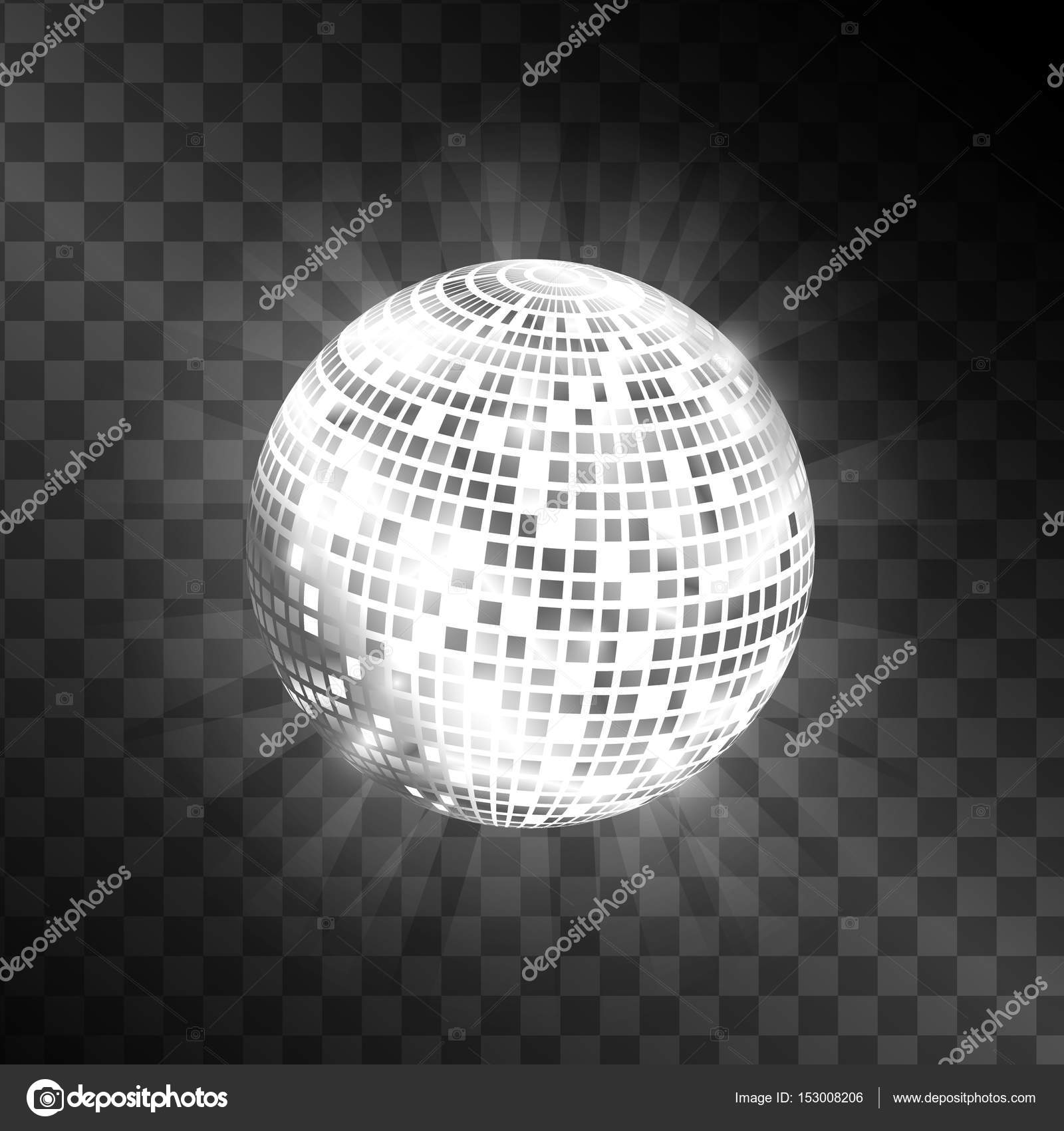 Discokule isolert på gjennomsiktig bakgrunn. Vektorilustrasjon .  stockvektor © Username_19230043369 #153008206, image size:963x1024