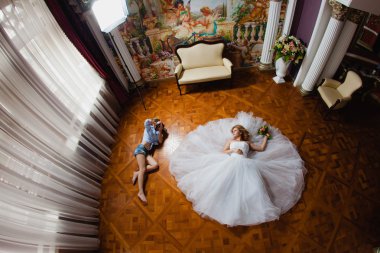 Genç seksi fotoğraf gelin fotoğraf çekmek