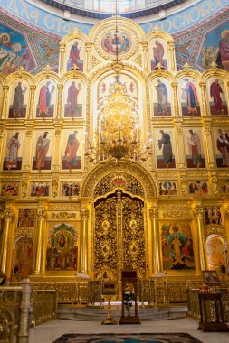 Kaluga, Rusya - 29 Ocak 2017. Kilisenin Kaluga kutsal Trinity Katedrali