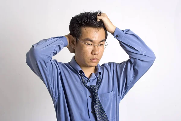 Overwork Asian Adult — Stock Photo, Image