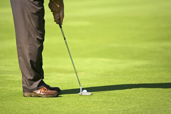 Golfer in action — Stock Photo, Image