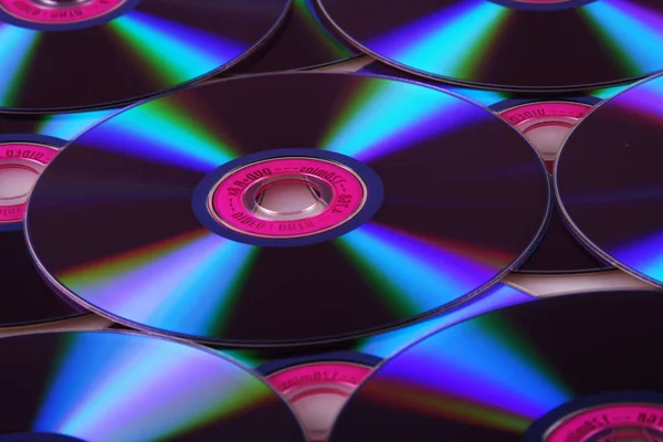 Kompaktní disk zblízka — Stock fotografie