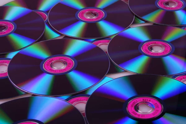 Kompaktní disky zblízka — Stock fotografie