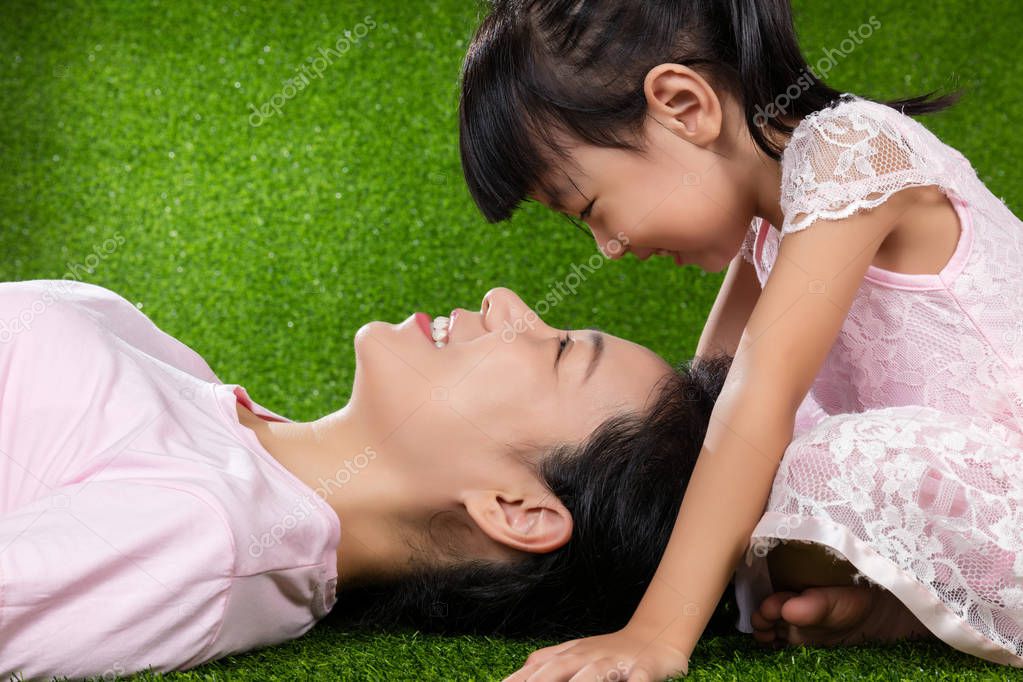 Chinese mother and daughter