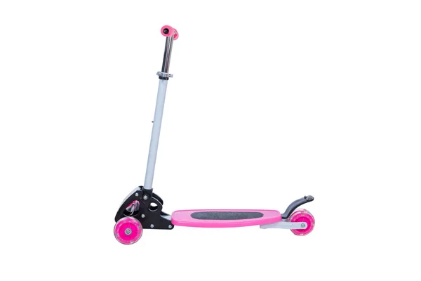 Leksak rosa scooter för barn — Stockfoto