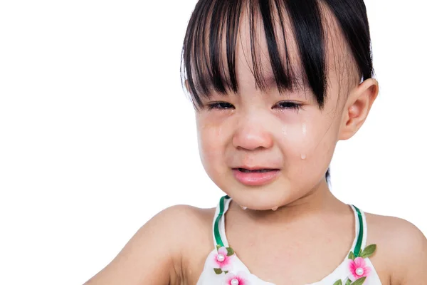 Crying Asian Chinese little girl — Stock Photo, Image