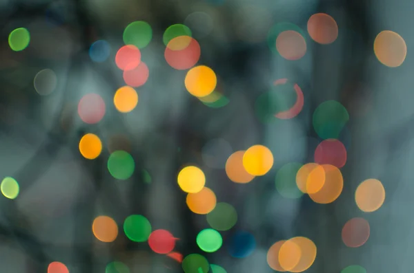 Defokted karácsonyi lámpák — Stock Fotó