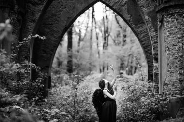 Siyah kanatlı düşmüş melek