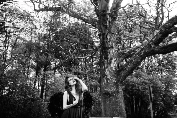 Siyah kanatlı düşmüş melek