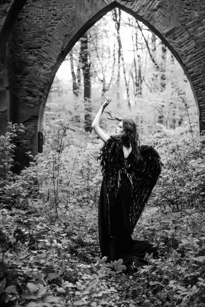 Siyah kanatlı düşmüş melek