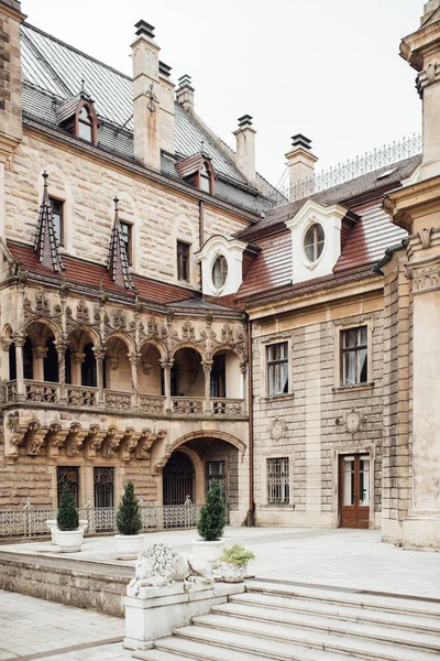 Oud Pools kasteel in het dorp Moszna — Stockfoto