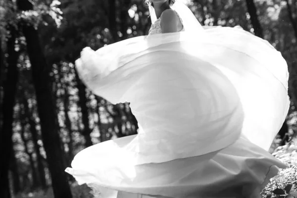 Vestido Noiva Perfeito Dia Casamento — Fotografia de Stock