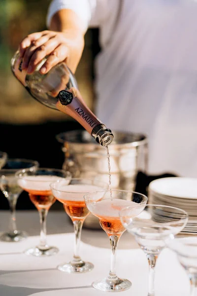 Glas För Vin Och Champagne Kristall — Stockfoto