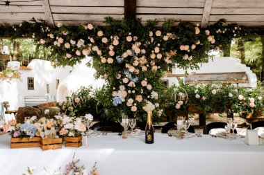 doğal elementli düğün dekoru