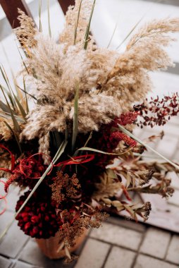 doğal elementli düğün dekoru