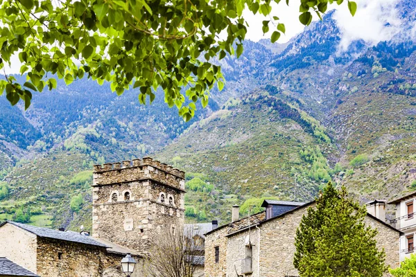 Byn av Benasque. Huesca. Aragon. Spanien — Stockfoto
