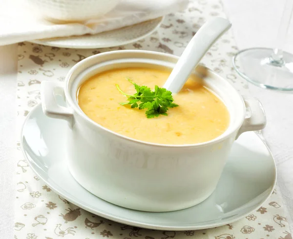 Supa crema vegetariana — Fotografie, imagine de stoc