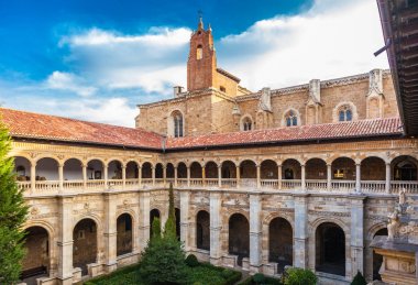 Cloister of the San Marcos monastery in Leon, Spain clipart