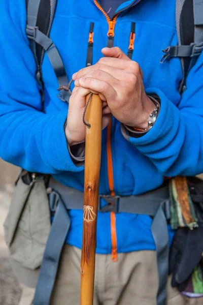 Pelgrim naar Santiago — Stockfoto